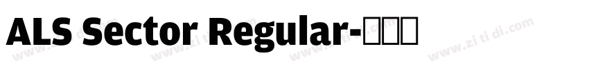 ALS Sector Regular字体转换